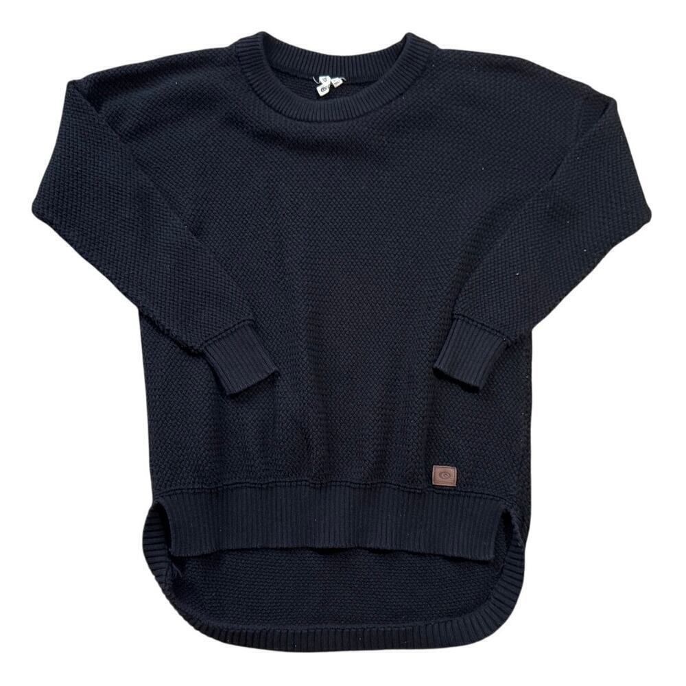 Rip Curl Black Sweater, Long, size XS, Cotton